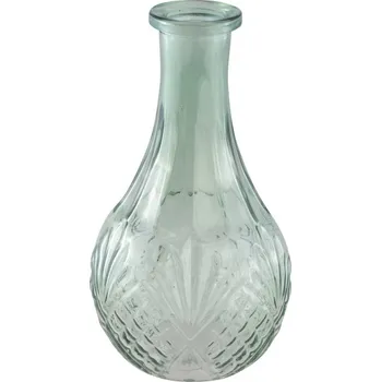 Váza CHAKS Váza skleněná zelená 10x18cm