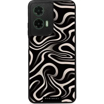 Pouzdro na mobilní telefon Lesklý kryt Mobiwear Glossy - Motorola Moto G35 5G - GA63G Vlnky a linky (Prémiové lesklé pouzdro, obal, kryt Mobiwear Glossy na mobil Motorola Moto G35 5G - GA63G Vlnky a linky, materiál Plast + TPU silikon - krytí po všech stranách, neošoupatelný potisk