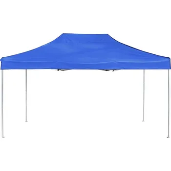 Zahradní stavba OMAXI Profesionální skládací party stan hliník 4,5 x 3 m modrý 550466