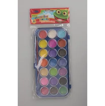 Set školních potřeb Farbki akwarelowe 21 kolorów