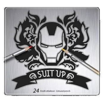 Set školních potřeb Kredki ołówkowe 24-kol. okrągłe metalowe pudełko Disney 100 BC CoolPack, Patio