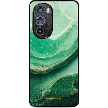 Pouzdro na mobilní telefon Lesklý kryt Mobiwear Glossy - Motorola Edge 30 Pro - G023G - Zelený mramor (Prémiové lesklé pouzdro, obal, kryt Mobiwear Glossy na mobil Motorola Edge 30 Pro - G023G - Zelený mramor, materiál Plast + TPU silikon - krytí po všech stranách, neošoupatelný)
