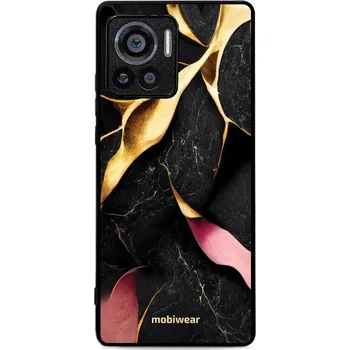 Pouzdro na mobilní telefon Lesklý kryt Mobiwear Glossy - Motorola Edge 30 Ultra - G021G Černý a zlatavý mramor (Prémiové lesklé pouzdro, obal, kryt Mobiwear Glossy na mobil Motorola Edge 30 Ultra - G021G Černý a zlatavý mramor, materiál Plast + TPU silikon - krytí po všech stranách