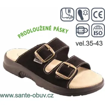 Dámská zdravotní obuv SANTÉ N/517/34P/68/CP zdravotní PRACOVNÍ pantofel černá, --- - 40