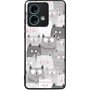 Pouzdro na mobilní telefon Lesklý kryt Mobiwear Glossy - Motorola Edge 40 Neo - G045G - Kočičky (Prémiové lesklé pouzdro, obal, kryt Mobiwear Glossy na mobil Motorola Edge 40 Neo - G045G - Kočičky, materiál Plast + TPU silikon - krytí po všech stranách, neošoupatelný potisk, tenké)