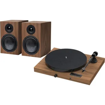 Gramofon Pro-Ject JukeBox E1 HiFi Set - Kompletní stereofonní audio systém s gramofonem Dřevo