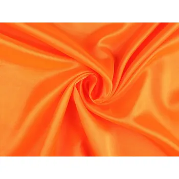 Satén dekorační Varianta: 6 oranžová neon, Balení: 1 m