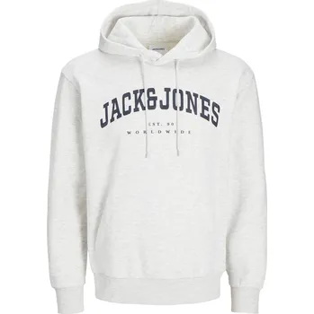 Pánské oblečení Jack and Jones | Mikina Caleb - White Melange - XL