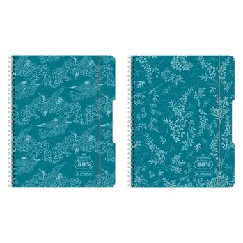 Set školních potřeb Brulion na spirali B5 80k. Eco PP colors turkus, Herlitz
