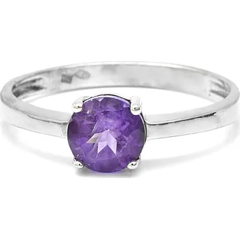 Prsten Stříbrný prsten ametyst jemný Miriam - 66