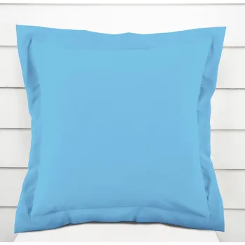 Povlak na dekorativní polštářek Dekorační povlak na polštář s lemem Rongo RG-065 Světle modrý 35 x 45 cm