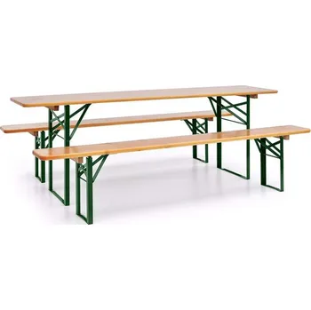 Zahradní stůl Zahradní stůl se 2 lavicemi Standard, skládací, deska stolu 2,2x0,7 m