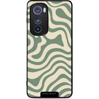 Pouzdro na mobilní telefon Lesklý kryt Mobiwear Glossy - Motorola Edge 30 5G - GA57G Zelené a béžové zkrouceniny (Prémiové lesklé pouzdro, obal, kryt Mobiwear Glossy na mobil Motorola Edge 30 5G - GA57G Zelené a béžové zkrouceniny, materiál Plast + TPU silikon - krytí po všech)
