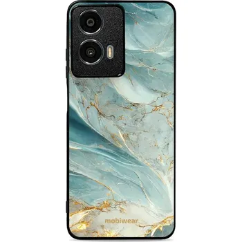 Pouzdro na mobilní telefon Lesklý kryt Mobiwear Glossy - Motorola Moto G24 Power - G022G Zelenkavý a zlatavý mramor (Prémiové lesklé pouzdro, obal, kryt Mobiwear Glossy na mobil Motorola Moto G24 Power - G022G Zelenkavý a zlatavý mramor, materiál Plast + TPU silikon - krytí po všec