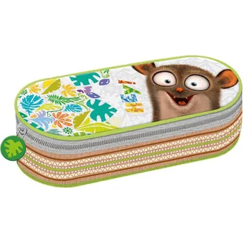 Penál Penál oválný Hey 22x10cm dětské školní pouzdro s rozvrhem hodin
