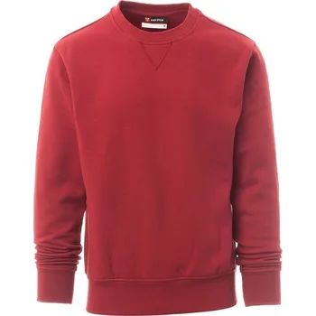 Pánská mikina Payperwear Pánská mikina Orlando s v-prošíváním pod krkem Barva: Červená vínová, Velikost: XL