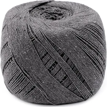 Příze Bavlněná příze macrame Ø1,5-2 mm rozčesávací Varianta: 3 šedá, Balení: 1 ks