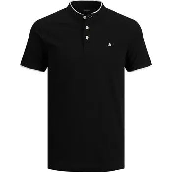 Pánské tričko Jack and Jones | Tričko Polo Paulos Mao černé - XXL