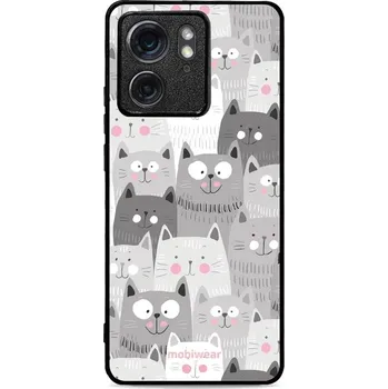 Pouzdro na mobilní telefon Lesklý kryt Mobiwear Glossy - Motorola Edge 40 - G045G - Kočičky (Prémiové lesklé pouzdro, obal, kryt Mobiwear Glossy na mobil Motorola Edge 40 - G045G - Kočičky, materiál Plast + TPU silikon - krytí po všech stranách, neošoupatelný potisk, tenké proveden