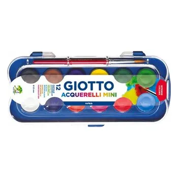 Set školních potřeb Farba akwarelowa mini 12 kolorów, Giotto