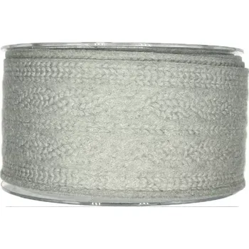 Stuha Stuha filcová s ražbou GREY 60mm x 5m (10,-Kč/m) (POSLEDNÍ KUS!)