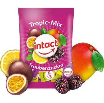 Bonbon Intact sáček hroznový cukr TROPIC MIX 75 g