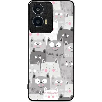 Pouzdro na mobilní telefon Lesklý kryt Mobiwear Glossy - Motorola Moto E14 - G045G - Kočičky (Prémiové lesklé pouzdro, obal, kryt Mobiwear Glossy na mobil Motorola Moto E14 - G045G - Kočičky, materiál Plast + TPU silikon - krytí po všech stranách, neošoupatelný potisk, tenké)