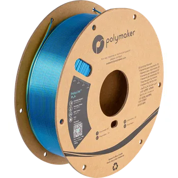 3D tisk Polymaker PolyLite Silk PLA Dual Color (Chameleon Yellow-Blue)