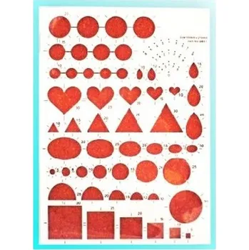Set školních potřeb Szablon do quillingu 150x210mm z podkładem TL QB 01, Galeria Hobby