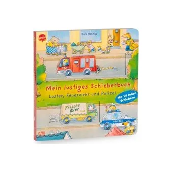 První čtění Mein lustiges Schieberbuch. Laster, Feuerwehr und Polizei - Hennig, Dirk
