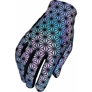 Cyklistické rukavice rukavice Supacaz SupaG Clarino - Oil Slick Reflexive XL