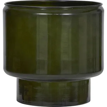 Obal na květináč House Doctor Plechový obal na květiny Pile Green Větší