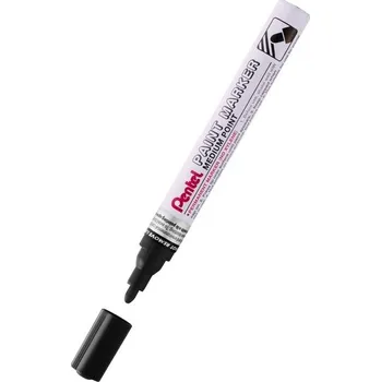 Marker olejowy - okrągła końc. 4,5mm, aluminiowa obudowa, czarny MMP10-A, Pentel