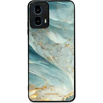 Pouzdro na mobilní telefon Lesklý kryt Mobiwear Glossy - Motorola Moto G34 5G - G022G Zelenkavý a zlatavý mramor (Prémiové lesklé pouzdro, obal, kryt Mobiwear Glossy na mobil Motorola Moto G34 5G - G022G Zelenkavý a zlatavý mramor, materiál Plast + TPU silikon - krytí po všech)