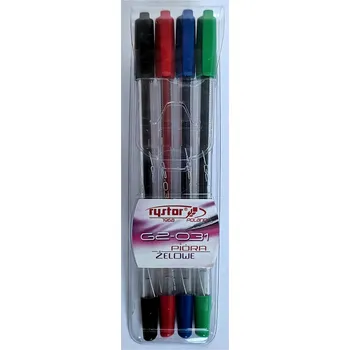 Długopisy żelowe GZ-031 kpl.- 4kol, Rystor