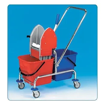 Úklidový vozík Úklidový vozík dvojkbelíkový-nerez CLAROL 21001E