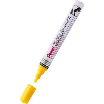 Marker olejowy - okrągła końc. 4,5mm, aluminiowa obudowa, żółty MMP10-G, Pentel