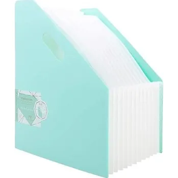 Archivační box Organizer harmonijkowy A4 Macaron zielony, Deli