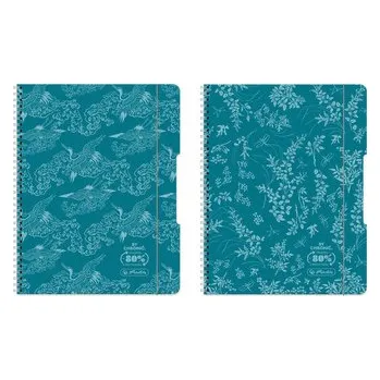 Set školních potřeb Brulion na spirali A4 80k. Eco PP colors turkus, Herlitz