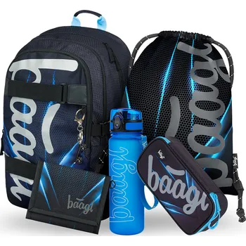 Set školních potřeb Baagl Školní set Skate Bluelight II
