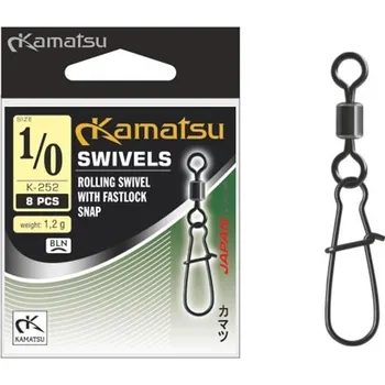 Kamatsu RSW/FS-Rolling Swivel With Fastlock Snap Velikost: Č.8-10kg