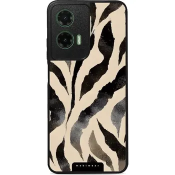 Pouzdro na mobilní telefon Lesklý kryt Mobiwear Glossy - Motorola Moto G35 5G - GA53G Zebří (Prémiové lesklé pouzdro, obal, kryt Mobiwear Glossy na mobil Motorola Moto G35 5G - GA53G Zebří, materiál Plast + TPU silikon - krytí po všech stranách, neošoupatelný potisk, tenké proveden