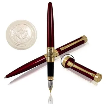 Kpl. pióro i długopis Charles red RE36PD, Regal