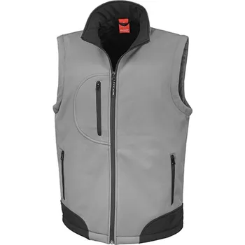 Pánská vesta Result Pánská softshellová vesta R123X Workguard Grey-Black L