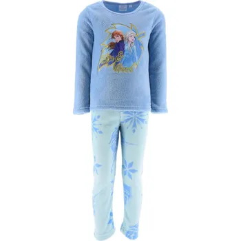 Dívčí oblečení Pyžamo Ledové království barva Světle modrá