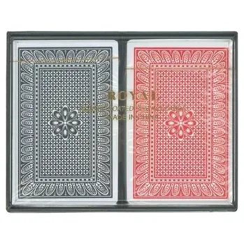 Pexeso Karty do gry 2-talie plastikowe pud-plast., Royal