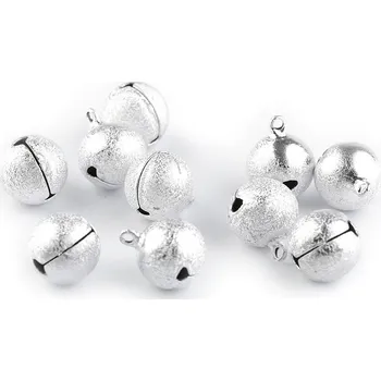 Vánoční dekorace Rolničky Ø20 mm Varianta: 1 stříbrná světlá, Balení: 10 ks