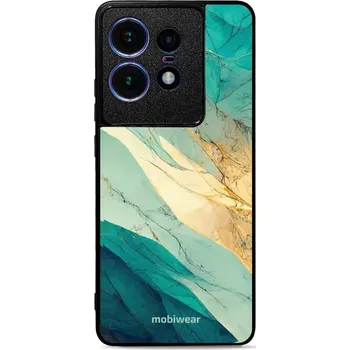 Pouzdro na mobilní telefon Lesklý kryt Mobiwear Glossy - Motorola Edge 50 Pro - G024G - Zlatavý a zelenkavý mramor (Prémiové lesklé pouzdro, obal, kryt Mobiwear Glossy na mobil Motorola Edge 50 Pro - G024G - Zlatavý a zelenkavý mramor, materiál Plast + TPU silikon - krytí po všech)
