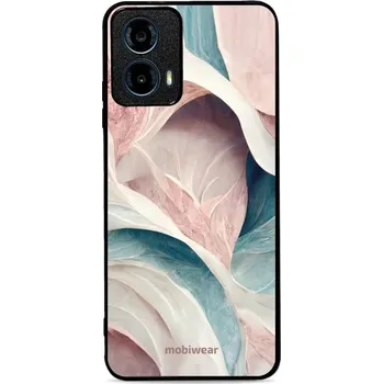Pouzdro na mobilní telefon Lesklý kryt Mobiwear Glossy - Motorola Moto G34 5G - G026G - Růžový a zelenkavý mramor (Prémiové lesklé pouzdro, obal, kryt Mobiwear Glossy na mobil Motorola Moto G34 5G - G026G - Růžový a zelenkavý mramor, materiál Plast + TPU silikon - krytí po všech)