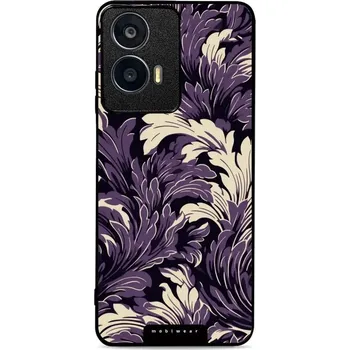 Pouzdro na mobilní telefon Lesklý kryt Mobiwear Glossy - Motorola Moto E14 - GA46G Fialové rostliny (Prémiové lesklé pouzdro, obal, kryt Mobiwear Glossy na mobil Motorola Moto E14 - GA46G Fialové rostliny, materiál Plast + TPU silikon - krytí po všech stranách, neošoupatelný potisk